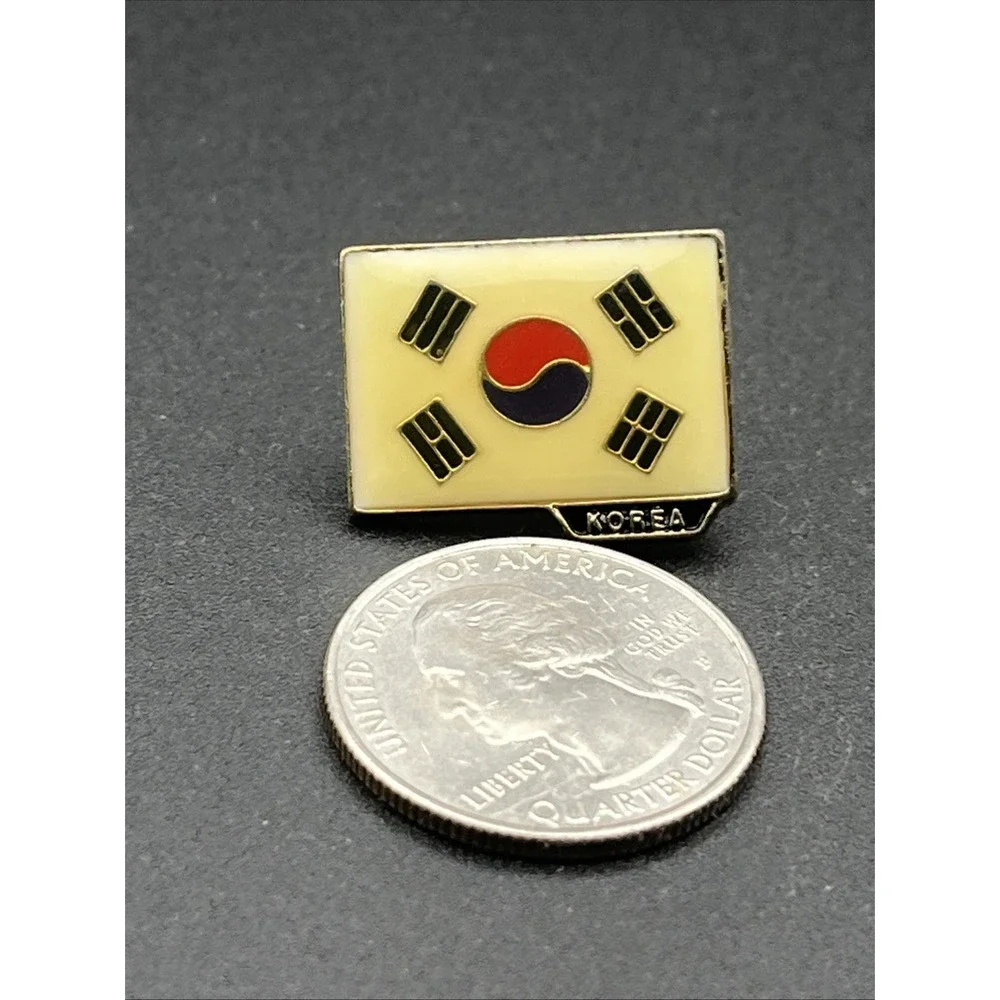 Korea South Korean Flag Lapel Hat Pin‎